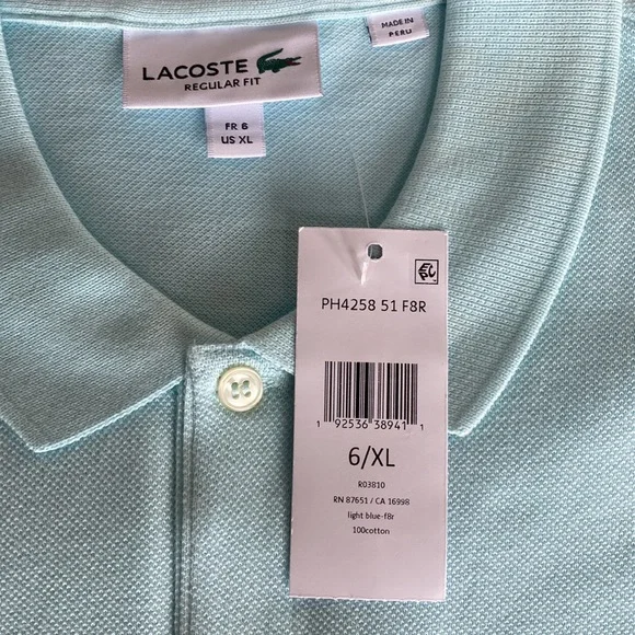 Lacoste Men's Regular Fit Palm Tree Croc Polo 🌴🐊 - Picture 6 of 8